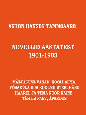 cover image of Novellid aastatest 1901-1903